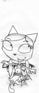 Rating: Safe Score: 0 Tags: black_and_white catscratch domestic_cat dragonflyhunter8 e621 felid feline felis female hi_res katilda mammal monochrome nickelodeon simple_background smile solo white_background User: bunchy7s