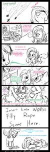 Rating: Questionable Score: 0 Tags: 1:3 absurd_res black_and_white book comic dialogue e621 english_text equid equine feathered_wings feathers female feral fluttershy_(mlp) friendship_is_magic gavalanche hair hasbro hi_res imminent_rape imminent_sex male mammal monochrome my_little_pony mythological_creature mythological_equine mythology pegasus quadruped rainbow_dash_(mlp) simple_background smile tail text white_background wings wonderbolts_(mlp) User: bunchy7s