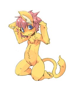 Rating: Explicit Score: 0 Tags: anthro biped blue_eyes blush breasts chest_tuft domestic_cat e621 felid feline felis female fur genitals hair kemono loli looking_at_viewer mammal nipples nude pink_hair pizademokttero simple_background sitting small_breasts solo tuft vulva white_background yellow_body yellow_fur young young_anthro young_female User: bunchy7s