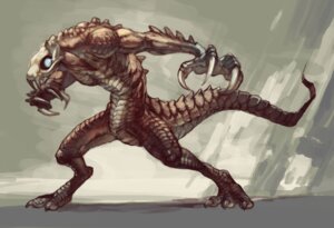 Rating: Safe Score: 0 Tags: 2008 3_toes 4_fingers abstract_background blue_eyes bone claws digitigrade e621 fangs feet fingers glowing glowing_eyes lizard male nude ovopack reptile scales scalie simple_background skull skull_head solo standing tail teeth toes User: bunchy7s