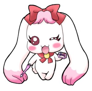Rating: Safe Score: 0 Tags: accessory blush bow_(feature) bow_accessory bow_ribbon chibi e621 eyelashes female hair_accessory hair_bow hair_ribbon head_tuft hi_res lagomorph long_ears looking_at_viewer mammal milk_(pretty_cure) one_eye_closed open_mouth pen pretty_cure purple_eyes ribbons simple_background solo standing tuft unknown_artist white_background wink User: bunchy7s