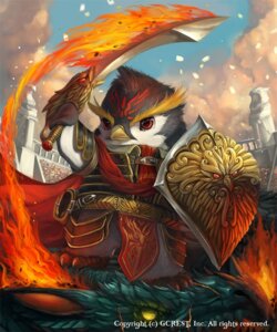 Rating: Safe Score: 0 Tags: 2013 ambiguous_gender anthro armor avian bird chibi crested_penguin e621 fire flaming_sword holding_melee_weapon holding_object holding_sword holding_weapon melee_weapon outside penguin rockhopper_penguin shield silverfox5213 solo sword warrior weapon User: bunchy7s