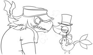 Rating: Safe Score: 0 Tags: 2014 angry anthro archived_source black_and_white bow_(feature) bow_tie clothed clothing dragon duo durg durg_(artist) e621 eyewear fan_character floating_wings fully_clothed generation_5_pokemon gloves hair handwear hat headgear headwear hi_res line_art long_hair male membrane_(anatomy) membranous_wings monochrome monocle mythological_creature mythological_scalie mythology nintendo open_mouth pokemon pokemon_(species) reptile scalie size_difference smile snivy suit tangle terribly_british top_hat unusual_anatomy unusual_wings wings User: bunchy7s
