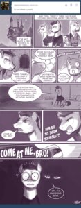 Rating: Questionable Score: 0 Tags: 2013 alternate_species black_and_white bottomless clothed clothing comic cutie_mark dialogue e621 english_text equid equine feral ghost_adventures group hasbro hi_res horse imminent_rape imminent_sex john_joseco male mammal monochrome my_little_pony open_mouth ponification pony quadruped shirt signature tail text topwear tumblr User: bunchy7s