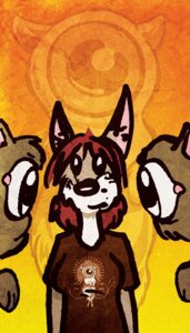 Rating: Safe Score: 0 Tags: anthro canid canine clothing crowd cy cyclops domestic_cat e621 felid feline felis female group male mammal o_o shirt sonderjen stare topwear where_is_your_god_now young young_anthro User: bunchy7s