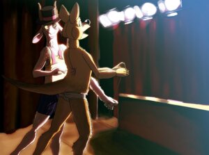 Rating: Questionable Score: 0 Tags: animate_inanimate anthro bovid caprine clothing doll duo e621 goat hand_puppet hat headgear headwear kangaroo living_doll macropod male mammal marsupial performance puppet spotlight stage swatcher tail theater top_hat transformation underwear ventriloquism User: bunchy7s