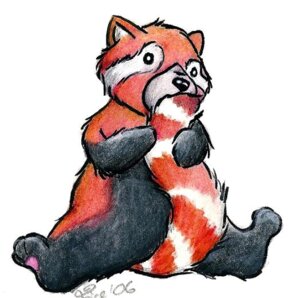 Rating: Safe Score: 0 Tags: 2006 ailurid ambiguous_gender anthro bite countershading e621 firebringer firebringer_(artist) holding_tail mammal red_panda reverse_countershading simple_background solo tail tail_between_legs tail_bite tail_fetish tail_hug tail_in_mouth tail_play traditional_media_(artwork) white_background year User: bunchy7s