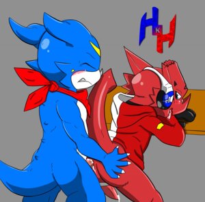 Rating: Explicit Score: 0 Tags: anal anal_penetration anthro axl_shoutmon bandai_namco blue_body blue_skin blush bodily_fluids bottomless clenched_teeth clothed clothing cum cum_in_ass cum_inside digimon digimon_(species) dripping duo e621 erection eyes_closed facial_markings fan_character forehead_markings from_behind_position furniture genital_fluids genitals glance grey_background head_markings heibanhikaru hi_res hoodie kerchief kerchief_only leaking leaning leaning_forward male male/male male_penetrated male_penetrating male_penetrating_male markings mostly_nude multicolored_clothing multicolored_hoodie multicolored_topwear neckerchief neckerchief_only neckwear open_mouth penetration penis raised_tail red_clothing red_hoodie red_kerchief red_neckerchief red_topwear scalie sex shoutmon simple_background straining table tail teeth tongue tongue_out topwear two_tone_clothing two_tone_hoodie two_tone_topwear veemon white_clothing white_hoodie white_topwear yellow_markings User: bunchy7s