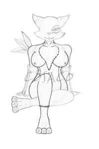 Rating: Questionable Score: 0 Tags: anthro bandai_namco black_sclera canid canine cosaco cyclops digimon digimon_(species) e621 female fur looking_at_viewer mammal monochrome neck_tuft renamon simple_background solo tuft unfinished watermark white_background User: bunchy7s