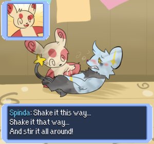 Rating: Explicit Score: 0 Tags: blush bodily_fluids cum duo e621 english_text erection felid feral feral_on_feral fur generation_3_pokemon generation_4_pokemon genital_fluids genitals handjob interspecies lying male male/male mammal nintendo nude on_back open_mouth penile penis pokemon pokemon_(species) pokemon_mystery_dungeon sex shinx spike_chunsoft spinda spinda_(eotds) spinda_cafe tapering_penis teeth text vogold yellow_eyes User: bunchy7s