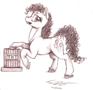 Rating: Safe Score: 0 Tags: 2012 black_and_white cutie_mark e621 earth_pony equid equine explosives female feral friendship_is_magic hasbro hiroshi-tea horse mammal monochrome my_little_pony pinkie_pie_(mlp) pony quadruped simple_background solo tail tnt white_background User: bunchy7s