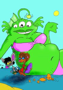 Rating: Questionable Score: 0 Tags: agouti-rex aquatic awkward bikini clothed clothing digital_media_(artwork) e621 female fish group overweight partially_submerged scalie size_difference skimpy swimwear tail two-piece_swimsuit water User: bunchy7s