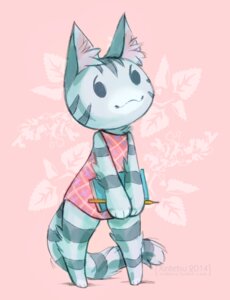 Rating: Safe Score: 0 Tags: 2014 animal_crossing anthro domestic_cat e621 felid feline felis female lolly_(animal_crossing) mammal nintendo noseless pink_background simple_background solo tabby_cat xintetsu User: bunchy7s