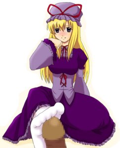 Rating: Explicit Score: 0 Tags: blonde_hair censored clothed_female feet female footjob footjob_with_legwear footwear hat long_hair looking_at_viewer male mosaic_censoring penis rule34 sitting sockjob socks touhou white_legwear yukari_yakumo User: bunchy7s