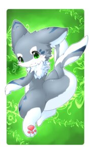 Rating: Safe Score: 0 Tags: ambiguous_gender anthro aquatic blush e621 fish fur green_background green_eyes grey_body grey_fur grey_skin hi_res looking_at_viewer looking_back musical_note musical_symbol paws shark simple_background smile solo symbol tomcat_in_sky User: bunchy7s