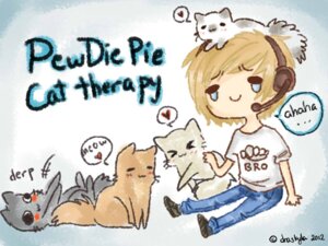 Rating: Safe Score: 0 Tags: 2012 4:3 :3 <.> >.< >_< ambiguous_gender blush bodily_fluids chibi clothing crying derp_eyes dialogue domestic_cat draskyla e621 electronics english_text eyes_closed felid feline felis felix_kjellberg feral fist fist_bump flop gesture group happy headgear headphones headset heart_symbol human humor male mammal pewdiepie quadruped smile speech_bubble tail tears text therapy unavailable_at_source young young_ambiguous young_feral User: bunchy7s