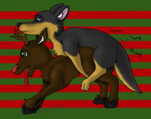 Rating: Explicit Score: 0 Tags: all_fours canid canine canis deer doggystyle domestic_dog duo e621 feral feral_on_feral from_behind_position hooves male male/male mammal new_world_deer reindeer rudolph_the_red-nosed_reindeer sex tail toony zoophilic User: bunchy7s