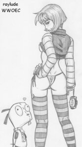 Rating: Explicit Score: 0 Tags: 00s 2000s aged_up breasts clothing female game_console game_slave gaz_membrane gir_(invader_zim) goth handheld_game_console human invader_zim long_sleeves nickelodeon raylude rule34 shirt_up straight_hair string_panties striped_legwear tagme thigh_socks User: bunchy7s