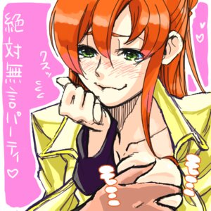 Rating: Explicit Score: 0 Tags: blush breast_squeeze breasts code_geass female green_eyes happy katon long_hair orange_hair rule34 school_uniform shirley_fenette uniform User: bunchy7s