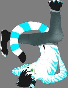 Rating: Safe Score: 0 Tags: akiko_(basillicus) alpha_channel anthro basillicus black_body black_fur blue_markings bottomwear clothed clothing curled_tail e621 eyes_closed feet felid fur hi_res hindpaw male mammal markings pantherine pants paws simple_background solo stripes tail tiger topless transparent_background whiskers white_body white_fur User: bunchy7s