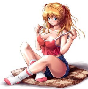 Rating: Explicit Score: 0 Tags: asuka_langley_sohryu blonde_hair blue_eyes blush breasts cleavage clothing erect_nipples erect_nipples_under_clothes female hair large_breasts long_hair looking_at_viewer neon_genesis_evangelion nipples posing rule34 shinozuka_jouji shorts socks User: bunchy7s