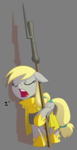 Rating: Safe Score: 0 Tags: 2012 absurd_res alpha_channel armor blonde_hair bodily_fluids clothing derpy_hooves_(mlp) drooling e621 equid equine eyes_closed feathered_wings feathers female feral friendship_is_magic fur goatanimedatingsim grey_body grey_feathers grey_fur hair hasbro hi_res leaning mammal melee_weapon my_little_pony mythological_creature mythological_equine mythology open_mouth pegasus polearm quadruped saliva simple_background sleeping solo sound_effects spear standing tail tongue transparent_background vowelless vowelless_sound_effect weapon wings zzz User: bunchy7s