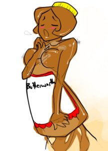 Rating: Explicit Score: 0 Tags: apron breasts female female_only food mascot mrs._butterworth nipples rule34 User: bunchy7s
