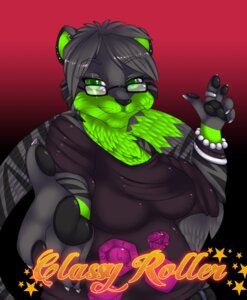Rating: Safe Score: 0 Tags: breasts conceitedcorgi e621 eyewear felid female glasses glowstickk_(character) looking_at_viewer mammal pantherine piercing solo stripes tail tiger User: bunchy7s