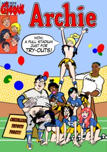 Rating: Explicit Score: 0 Tags: 2boys 6+girls 6girls age_difference all_fours archie_comics artist_request betty_cooper black_hair blonde_hair bottomless breast_grab breast_squeeze breasts buckteeth cheek_bulge cheerleader cheryl_blossom coach_clayton coach_kleats cock_gobble cock_hungry cum_in_mouth dark-skinned_female dark-skinned_male dark_skin erect_nipples erection ethel_muggs exposed_breasts fellatio female finger_fuck fingering fuck_and_suck fucked_from_behind giving_head going_down_on green_eyes hair hair_bow hanging_breasts holding_breast human interracial male midge_klump mouth_open multiple_boys multiple_females multiple_girls multiple_males nancy_woods nipples older_male oral pants_open penis penis_in_mouth penis_out pleasure_face red_hair ribbon rule34 shirt_up standing_doggy_style suck_and_fuck sucking_off thick_lips tied_hair tongue tongue_out veronica_lodge younger_female User: bunchy7s
