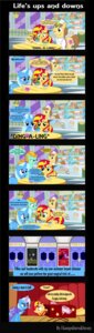 Rating: Safe Score: 0 Tags: absurd_res bar beverage box building clothing comic container cup cutie_mark dessert dialogue donut_joe_(mlp) door doughnut drinking_straw duo e621 english_text equid equine female feral food friendship_is_magic frown fur furniture glass glowing green_eyes group hair hasbro hat headgear headwear hi_res horn horse humor lamp lightning_dust_(mlp) long_hair looking_at_viewer looking_back magic magic_user male mammal multicolored_hair my_little_pony mythological_creature mythological_equine mythology open_mouth orange_hair pastry pony poster purple_eyes quadruped question_mark saw shirt smile stage standing steam stool table tail teeth text tongue tools topwear trixie_(mlp) two_tone_hair unicorn vector-brony window User: bunchy7s