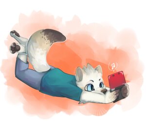 Rating: Safe Score: 0 Tags: anthro barefoot black_pawpads blue_bottomwear blue_clothing blue_eyes blue_pants bottomwear canid canine canis clothed clothing domestic_dog e621 electronics feet foot_on_ankle fully_clothed fur game_console herutastic lying male mammal nintendo nintendo_3ds nintendo_ds_family on_front pants pawpads shirt solo teal_clothing teal_shirt teal_topwear the_pose topwear white_body white_fur young young_anthro young_male User: bunchy7s