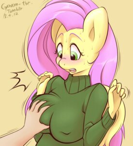 Rating: Questionable Score: 0 Tags: anthro anthrofied big_breasts blush bodily_fluids breast_grab breasts clothing duo e621 equid equine feathered_wings feathers female fluttershy_(mlp) friendship_is_magic fur garam green_eyes hair hand_on_breast hasbro long_hair mammal my_little_pony mythological_creature mythological_equine mythology open_mouth pegasus pink_hair simple_background sweat tongue wings yellow_body yellow_feathers yellow_fur User: bunchy7s