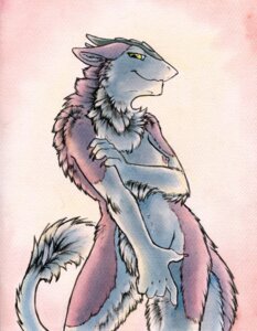 Rating: Questionable Score: 0 Tags: anthro biped black_body black_fur breasts e621 female fur krysune looking_at_viewer mammal murgal nude ruaidri sergal shy solo standing tail User: bunchy7s