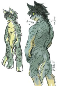 Rating: Questionable Score: 0 Tags: 2009 2:3 anthro biped black_hair black_nose colored_sketch digital_drawing_(artwork) digital_media_(artwork) domestic_cat e621 felid feline felis flat_colors fluffy fluffy_tail front_view fur grey_body grey_fur hair japanese_description japanese_text kemono kiki-uma looking_at_viewer looking_back male mammal nude rear_view shaded simple_background sketch solo standing tail text translation_request white_background yellow_eyes User: bunchy7s