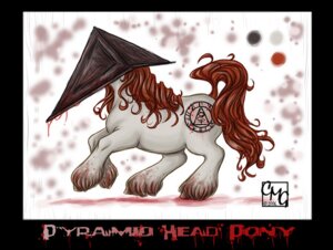 Rating: Questionable Score: 0 Tags: alternate_species ambiguous_gender blackheartspiral blood bodily_fluids crossover e621 earth_pony equid equine feral for_a_head hasbro hooves horse konami mammal my_little_pony object_head parody ponification pony pre-g4 pyramid_head quadruped silent_hill solo what_has_magic_done User: bunchy7s