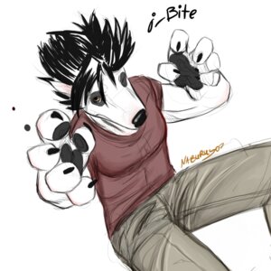 Rating: Safe Score: 0 Tags: 1:1 anthro canid canine canis domestic_dog e621 i-bite_(i-bite) looking_at_viewer male mammal naburus paws simple_background solo white_background User: bunchy7s