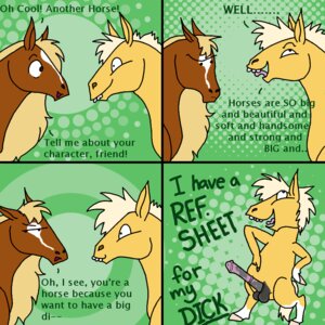 Rating: Explicit Score: 0 Tags: 1:1 2010 animal_genitalia animal_penis buckteeth dialogue duo e621 ellipsis english_text equid equine equine_genitalia equine_penis erection exclamation_point eye_roll feral genitals horse humor male mammal open_mouth penis stereotype teeth text thewonderhorse tongue User: bunchy7s