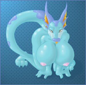 Rating: Questionable Score: 0 Tags: anthro big_breasts blue_background blue_body breasts dragon e621 female hanging_breasts hi_res huge_breasts hyper hyper_breasts looking_at_viewer mythological_creature mythological_scalie mythology nipples non-mammal_breasts non-mammal_nipples nude pattern_background scalie simple_background skea skeeve solo tail User: bunchy7s