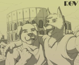 Rating: Safe Score: 0 Tags: 2013 anthro canid canine canis chest_tuft classical_architecture claws clothing colosseum domestic_dog duo_focus e621 fur german_shepherd gesture greyscale group hand_gesture herding_dog hug hybrid italy looking_at_viewer male mammal mastiff molosser monochrome muscular open_mouth pastoral_dog photo rome rottweiler rov selfie shirt smile tank_top thumbs_up topwear tourist tuft wolf User: bunchy7s