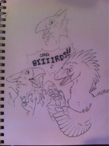 Rating: Safe Score: 0 Tags: :> ambiguous_gender anthro archaeopteryx avian bird claws dinosaur e621 eyewear glasses graphite_(artwork) greyscale group happy mixed_media monochrome open_mouth pen_(artwork) prehistoric_species reptile saurischian scalie sketchbook theropod traditional_media_(artwork) unknown_artist User: bunchy7s Rating: Safe Score: 0 Tags: :> ambiguous_gender anthro archaeopteryx avian bird claws dinosaur e621 eyewear glasses graphite_(artwork) greyscale group happy mixed_media monochrome open_mouth pen_(artwork) prehistoric_species reptile saurischian scalie sketchbook theropod traditional_media_(artwork) unknown_artist User: bunchy7s
