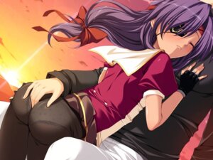Rating: Explicit Score: 0 Tags: ass ass_grab bangs blush bow closed_eyes cloud clouds evening eye_patch female glove gloves headband long_hair marionette_zero panties panties_under_pantyhose pantyhose print_panties purple_hair rule34 school_uniform see-through skirt sky striped sun sunset underwear User: bunchy7s