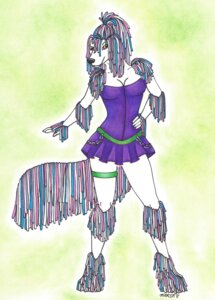 Rating: Safe Score: 0 Tags: alternative_fashion anthro better_version_at_source canid canine canis cord cybergoth domestic_dog dreadlocks e621 female goth hi_res hungarian_sheepdog karja livestock_guardian_dog looking_at_viewer mammal pastoral_dog pose solo tail User: bunchy7s