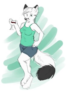 Rating: Safe Score: 0 Tags: alcohol anthro arctic_fox beverage blusong bottomwear breasts canid canine clothing dipstick_tail e621 feet female fox fur hair hi_res hindpaw holding_glass holding_object mammal markings paws shorts solo spaghetti_strap tail tail_markings true_fox white_body white_fur white_hair wine User: bunchy7s