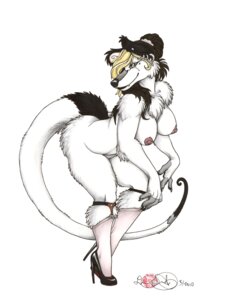 Rating: Questionable Score: 0 Tags: 2010 anthro areola breasts e621 ear_piercing epicwang female hanging_breasts hybrid looking_at_viewer nipples nude piercing sepp smile solo User: bunchy7s