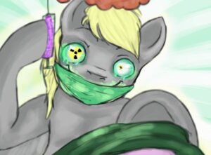 Rating: Questionable Score: 0 Tags: blonde_hair bodily_fluids colorlesscupcake derpy_hooves_(mlp) e621 equid equine female feral friendship_is_magic fur green_eyes grey_body grey_fur hair hasbro horse long_hair looking_at_viewer mammal mask medical_instrument my_little_pony pony scientific_instrument simple_background smile solo surgical_mask syringe tears User: bunchy7s