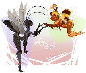 Rating: Safe Score: 0 Tags: 2013 antennae_(anatomy) anthro arthropod arthropod_abdomen bee breasts cricket digitigrade drpepsi duo e621 eyes_closed female female/female hymenopteran insect insect_wings jete_(drpepsi) multi_arm multi_limb non-mammal_breasts nude orthopterid scarlett_(drpepsi) wings User: bunchy7s