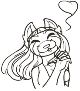 Rating: Safe Score: 0 Tags: ailurid anthro black_and_white breasts clothed clothed_anthro clothed_female clothing digital_media_(artwork) e621 female female_anthro feretta feretta_(character) front_view heart_symbol line_art looking_at_viewer low_res mammal monochrome red_panda simple_background smile solo tumblr white_background User: bunchy7s