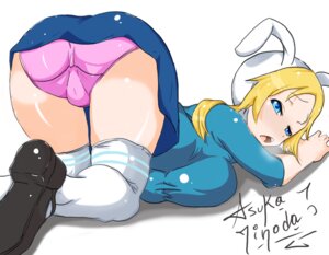 Rating: Questionable Score: 0 Tags: adventure_time ass_up asukaminoda blonde_hair bottomwear breath butt camel_toe cartoon_network clothed clothing e621 fake_ears fake_rabbit_ears female fionna_the_human hair hat headgear headwear human legwear mammal not_furry open_mouth panties presenting skirt solo stockings underwear upskirt wide_hips User: bunchy7s