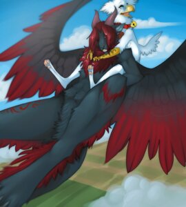 Rating: Safe Score: 0 Tags: ambiguous_gender anthro avian beak dragon duo e621 feathered_wings feathers flying gryphon hoot_(artist) hoot_(character) kelushan mythological_avian mythological_creature mythological_scalie mythology northern scalie tail wings User: bunchy7s