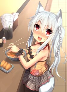 Rating: Safe Score: 0 Tags: aburaage animal_humanoid bare_shoulders blush bowl braided_hair breasts canid canid_humanoid canine canine_humanoid canis chopsticks cleavage clothed clothing container e621 female flower food furniture hair hi_res high-angle_view humanoid kitsune_udon_(food) long_hair looking_up mammal mammal_humanoid open_mouth plant ponytail red_eyes restaurant rose_(flower) shi-chan_(oruton) side_ponytail sitting snowfly3141 solo table tail tofu_(food) white_hair wolf wolf_humanoid User: bunchy7s